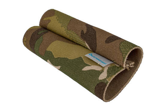 Blue Force Gear Sling Storage Sleeve in multicam is a 5in elastic band designed to retain slings during storage.